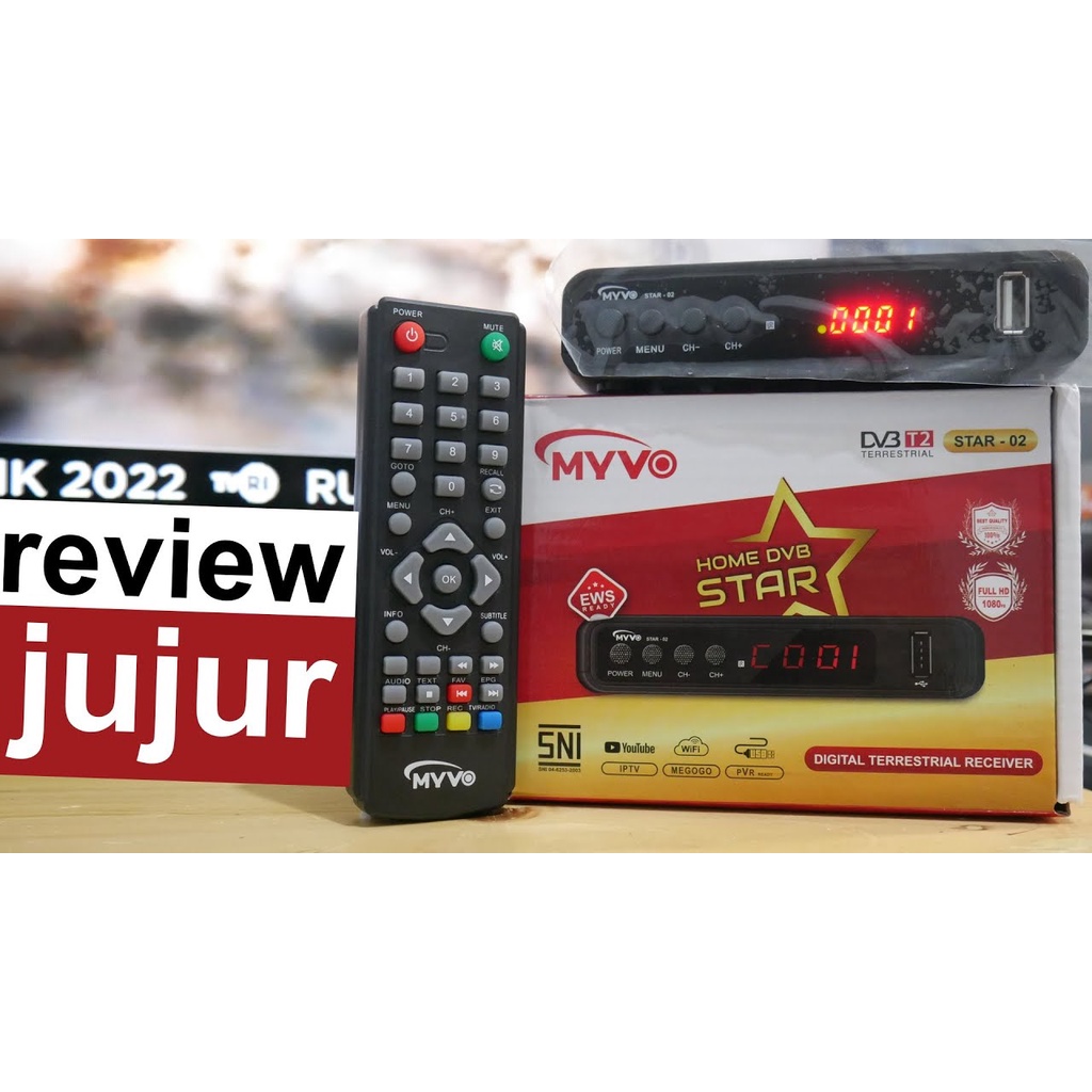 Luby Set Top Box DVBT2/C Receiver TV STB Digital DVB T2-01 dan DVB T2-02