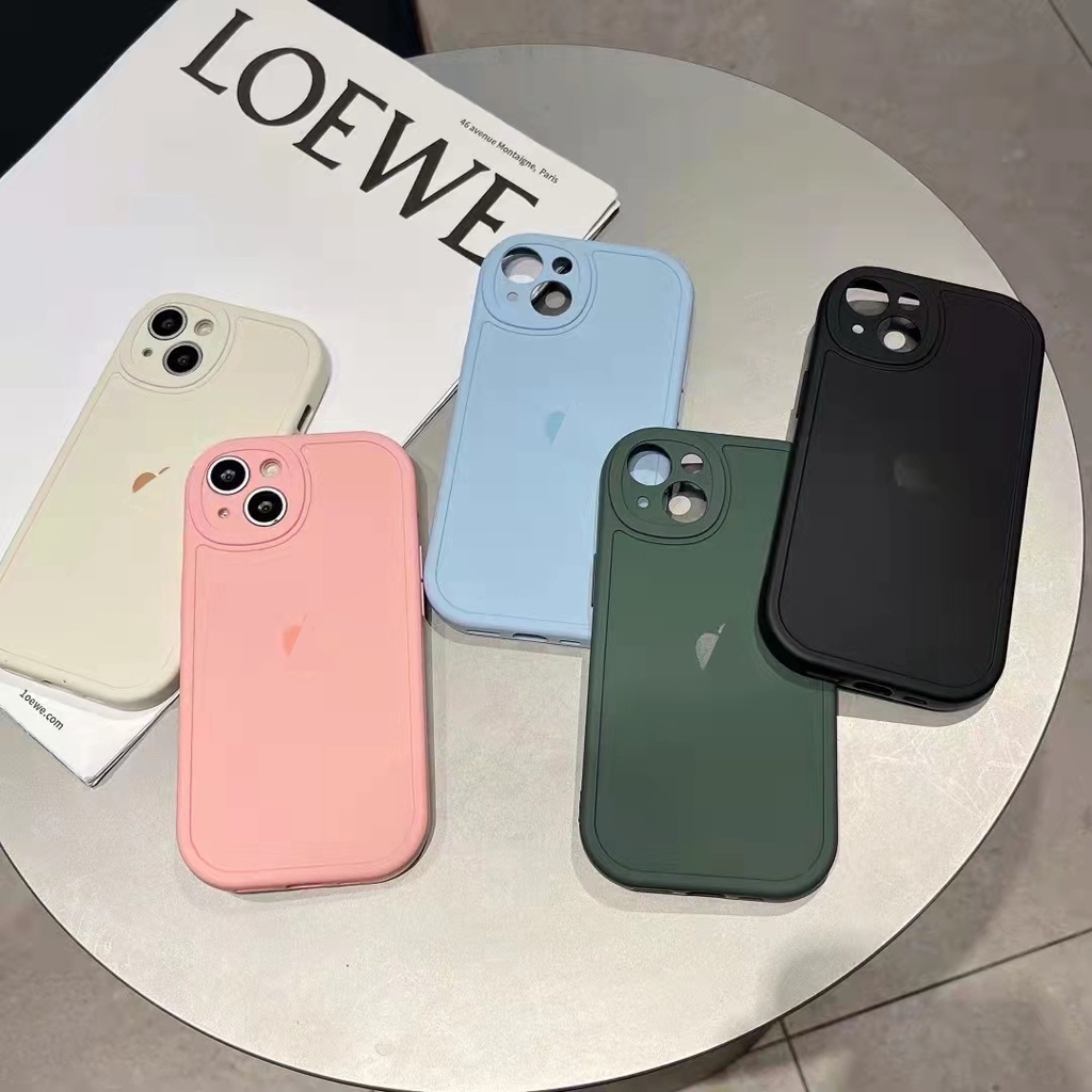 Liquid Silicone Round Iphone 7 8 se2 se3 x xr xs max 11 12 13 14 pro max 14 plus case casing cover