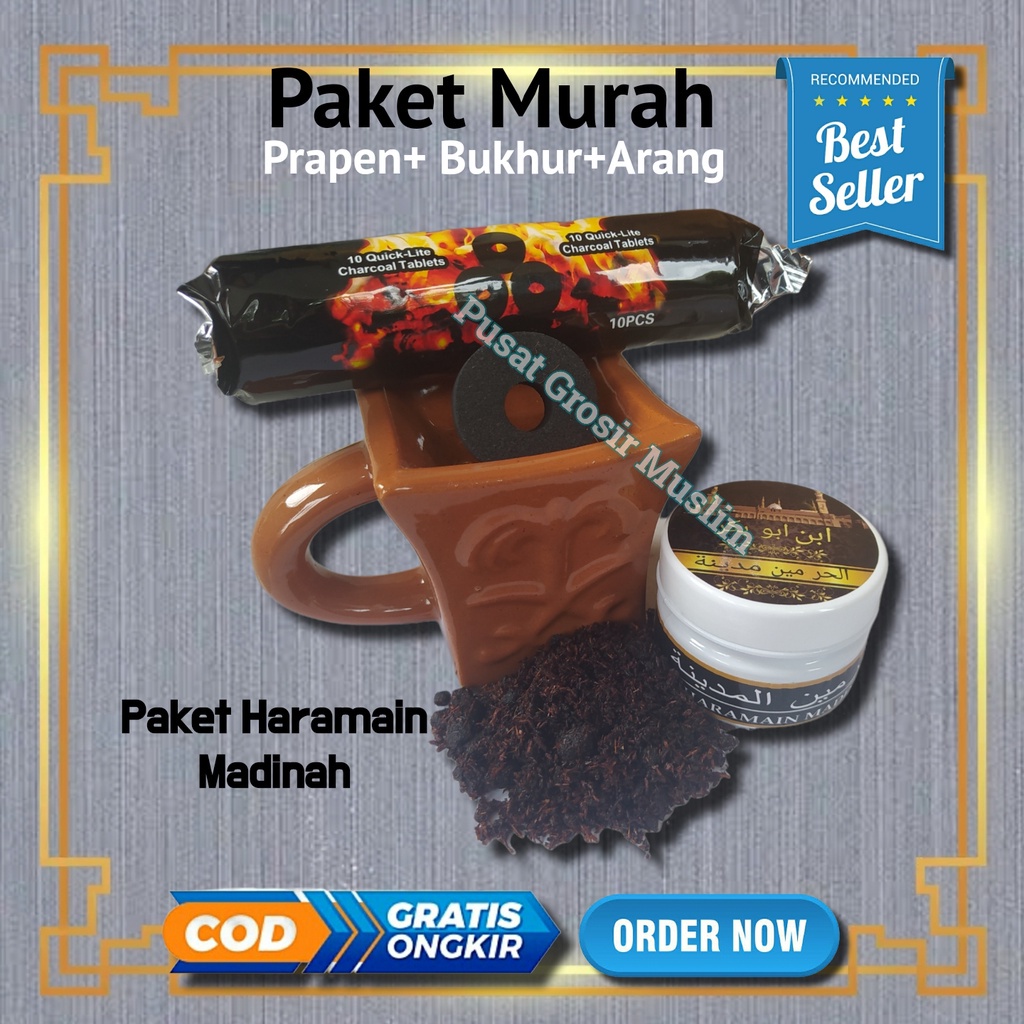 Paket Buhur Ekonomis Prapen Mini Series Coklat dan Arang Briket Ben Aboe Bakr Jufri