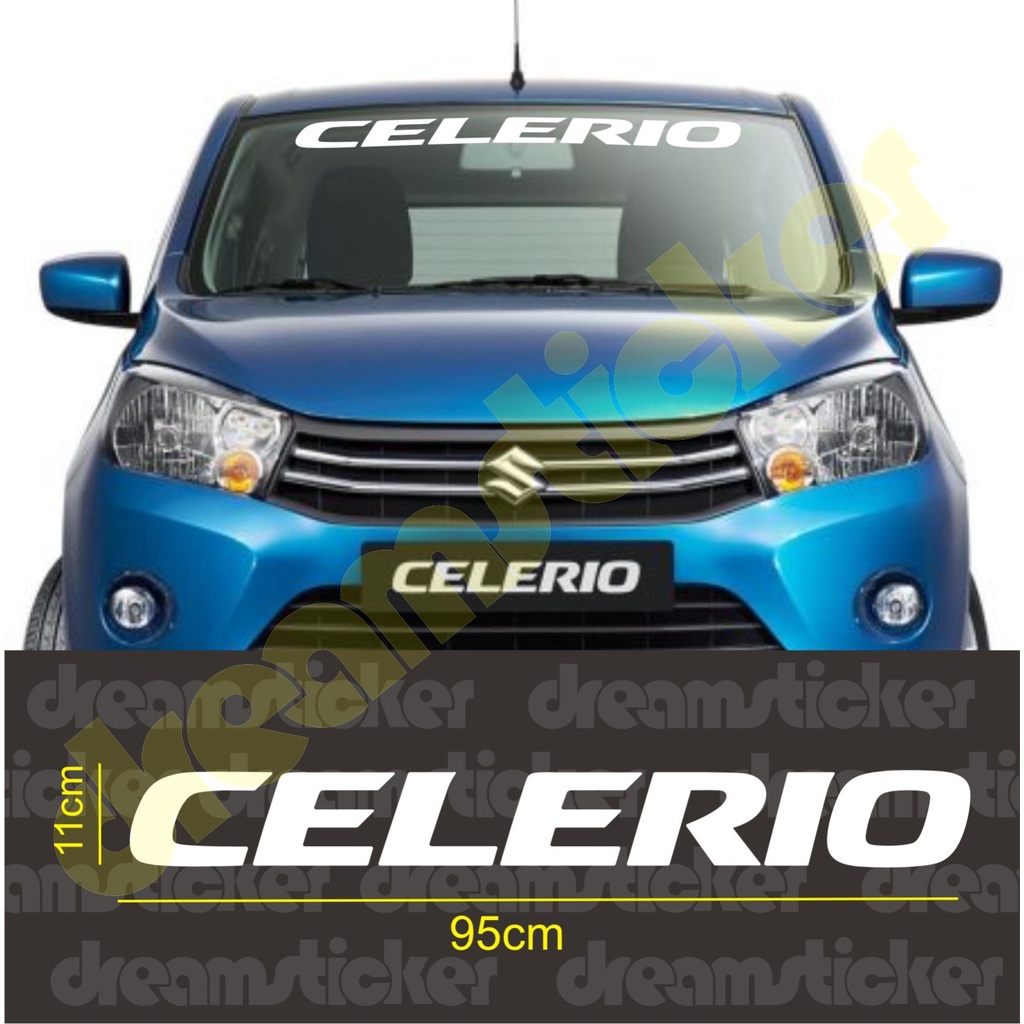 Sticker Stiker Kaca Depan Mobil Suzuki Celerio Windshield