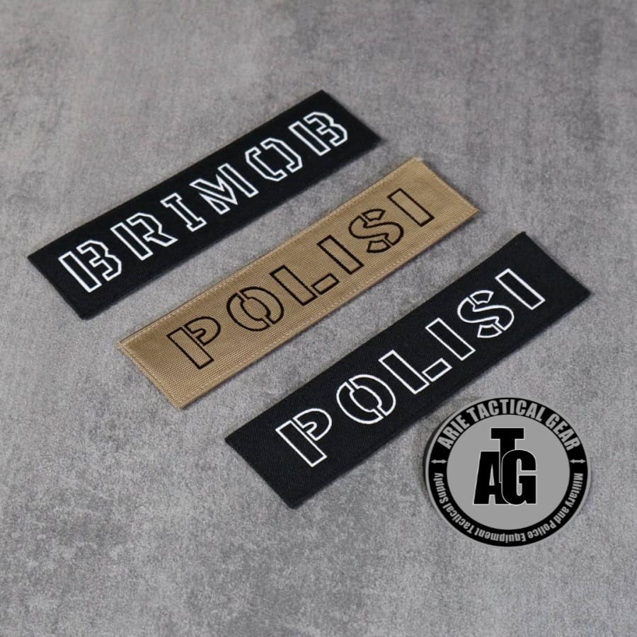 Patch laser cut Brimob polisi patch brimob laser untuk Bodyvest/ rompi