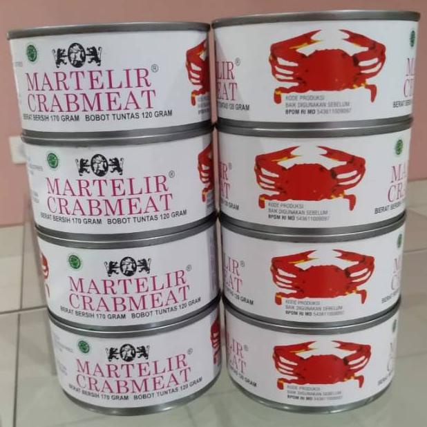 

Discount Today Martelir crabmeat daging kepiting rajungan kaleng grosir eceran 170 gram