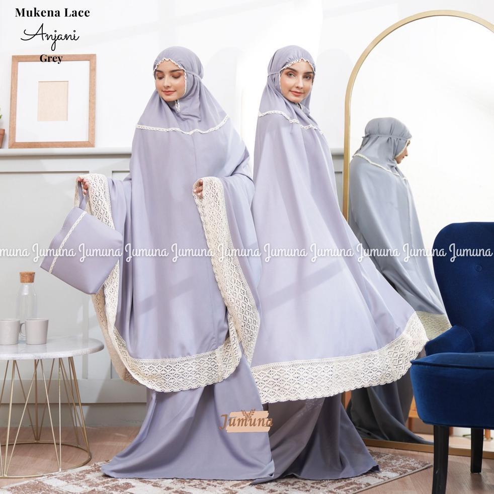 READY Jumuna - Mukena Dewasa Lace Motif Anjani