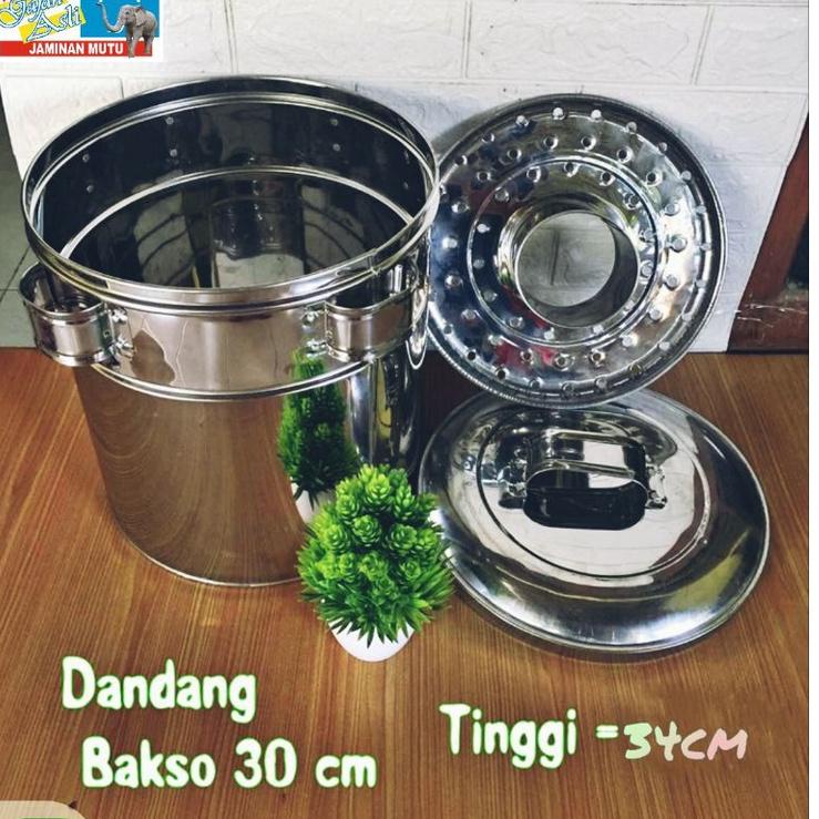 HARGA TERMURAH Dandang bakso 30cm stenlis & almunium