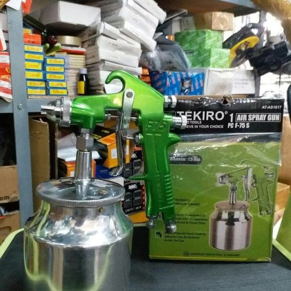 Spray Gun Tekiro F75-S Semprotan Cat Tabung Bawah Nozzle 1.5mm