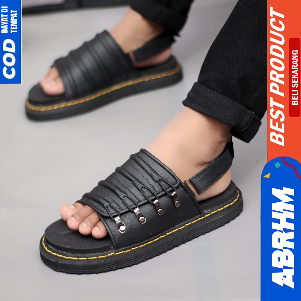 Sandal Slide Docmart Pria Sendal Selop Pria Distro Original Abraham Patrick