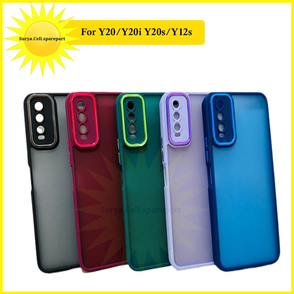 Case Premium Hybrid Chrome Vivo Y20 Y20i Y20s Y12s Y21 Y21a Y21s Y21t