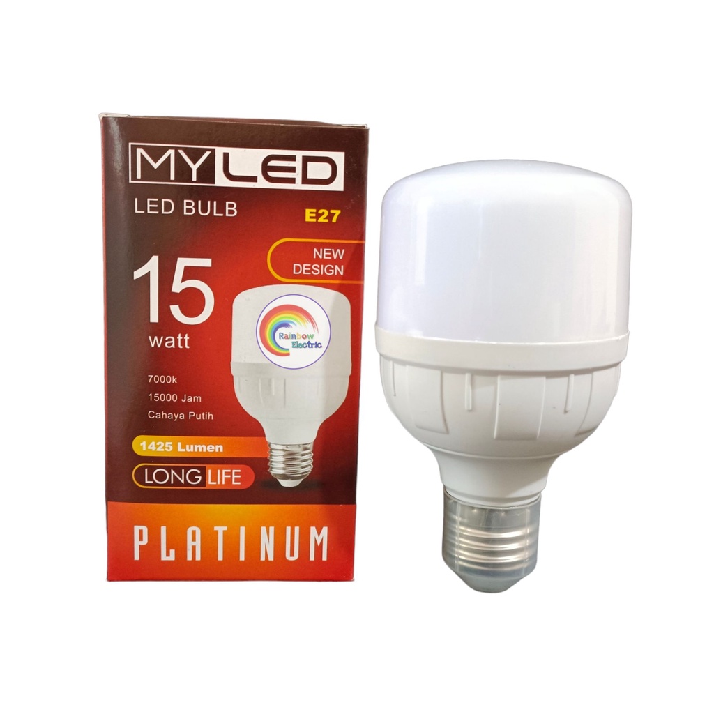 Paket 10 Pcs MYLED Platinum Lampu LED Capsule 15 Watt