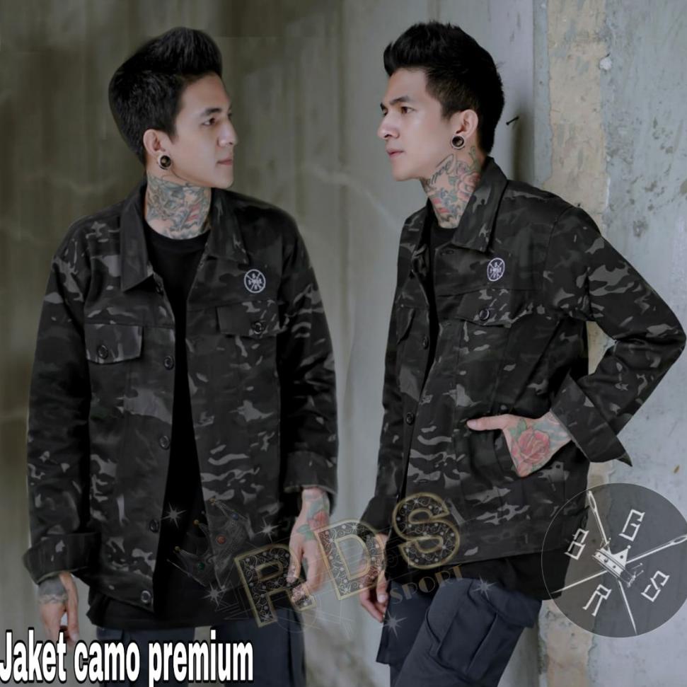 PROMO MURAH U38 Jaket levis / jaket Camo Premium /JAKET ARMY PREMIUM BGSR CAMO PRIA ₲