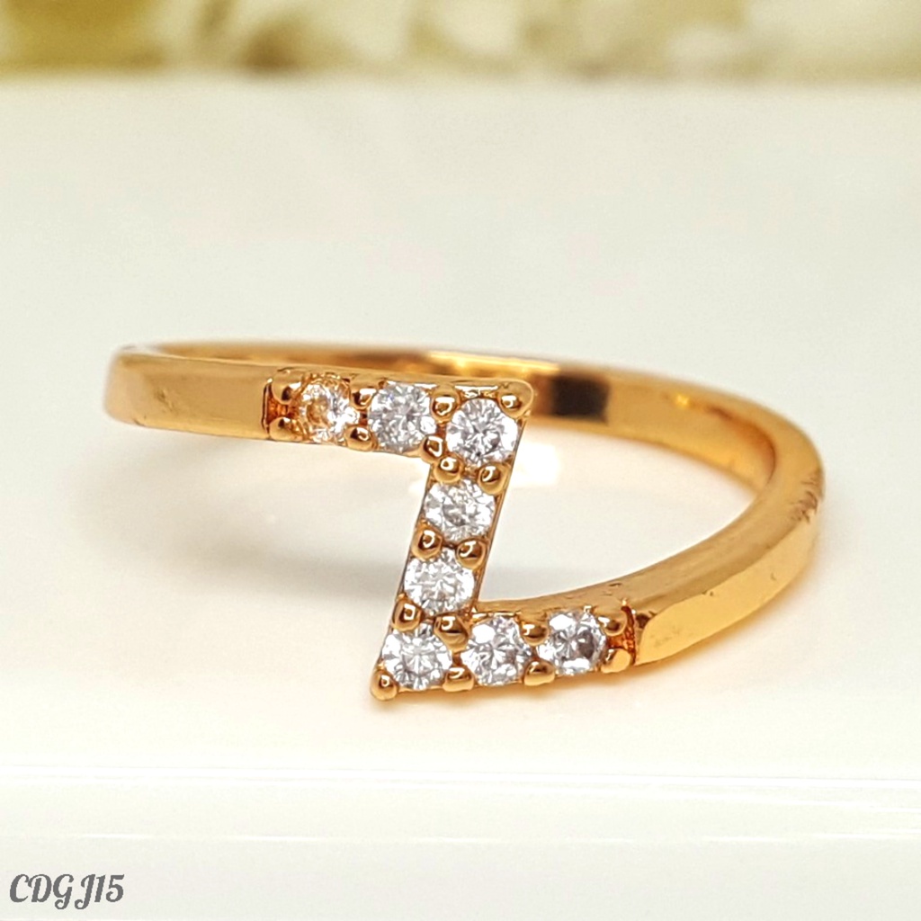 PGX Cincin Xuping Wanita Lapis Emas Aksesoris Perhiasan Fashion Premium - Z103