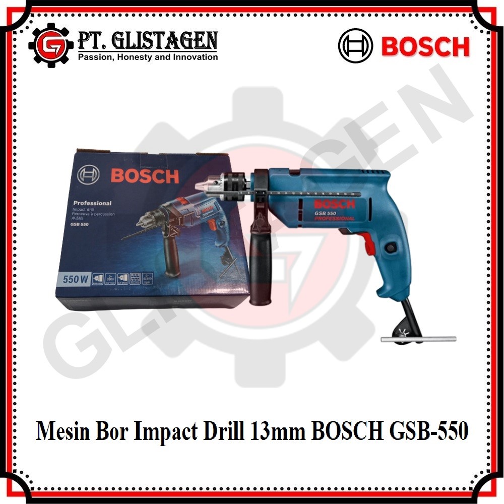 Bosch GSB-550 / Bosch Impact Drill Bosch GSB 550 / Mesin Bor Tangan Listrik Impact 13MM 550Watt GSB 550