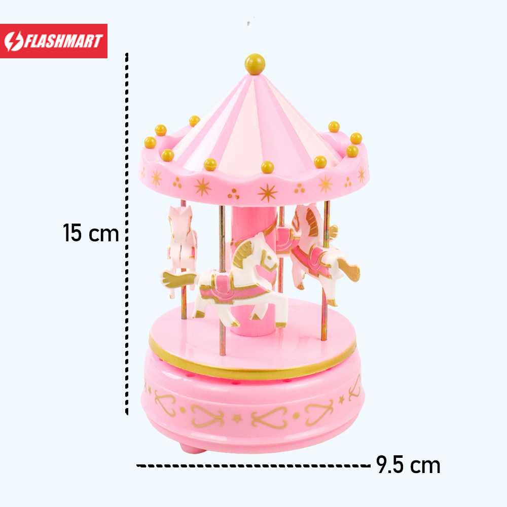 Flashmart Kotak Musik Merry Go Round Musical Box Carousel - HD-YYH