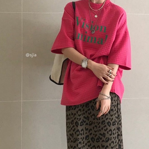 Kaos wanita Kaos oversize putih retro wanita korean style atasan baju wanita kekinian