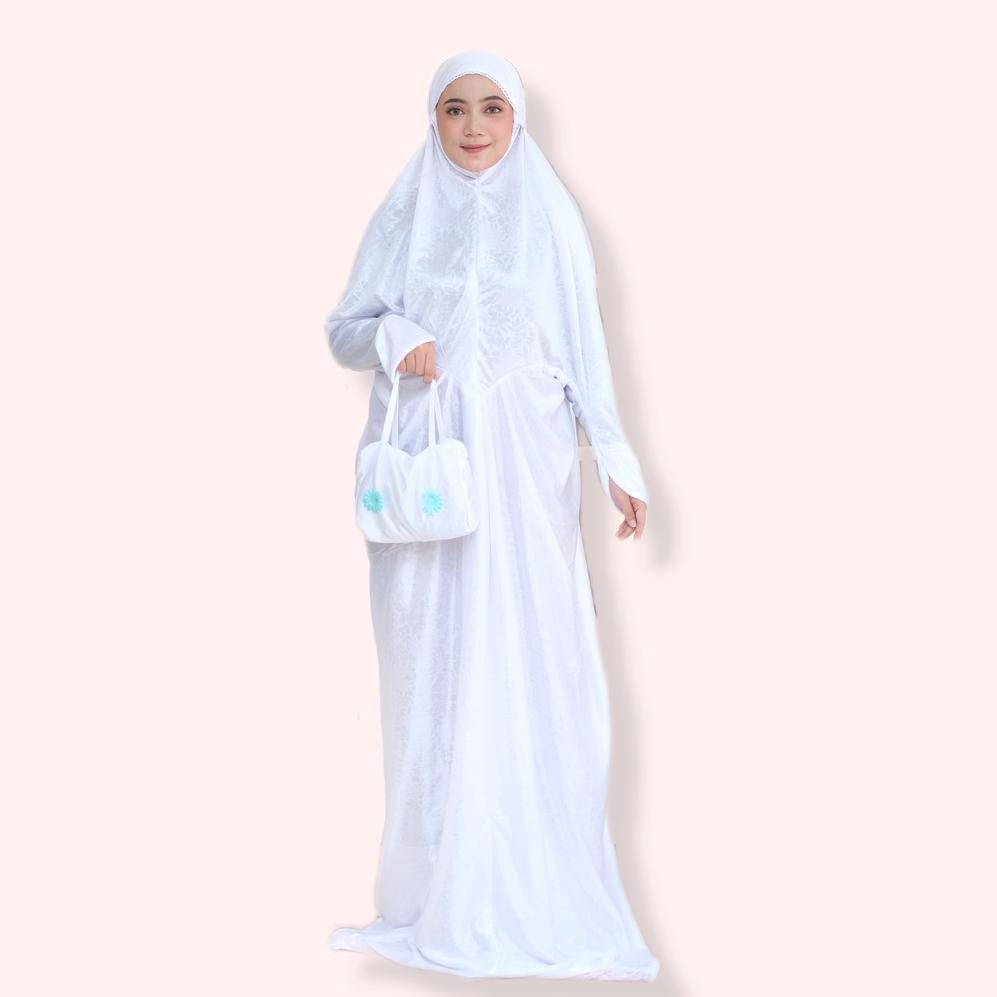 [COD] mukena bordir bunga mukena putih polos mukena murah dewasa mukena terusan mukena setelan annur