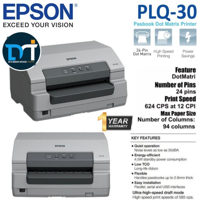Terlaris Printer Epson Plq 30 Plq-30 Passbook Plq30 Printer Plq 30 Resmi