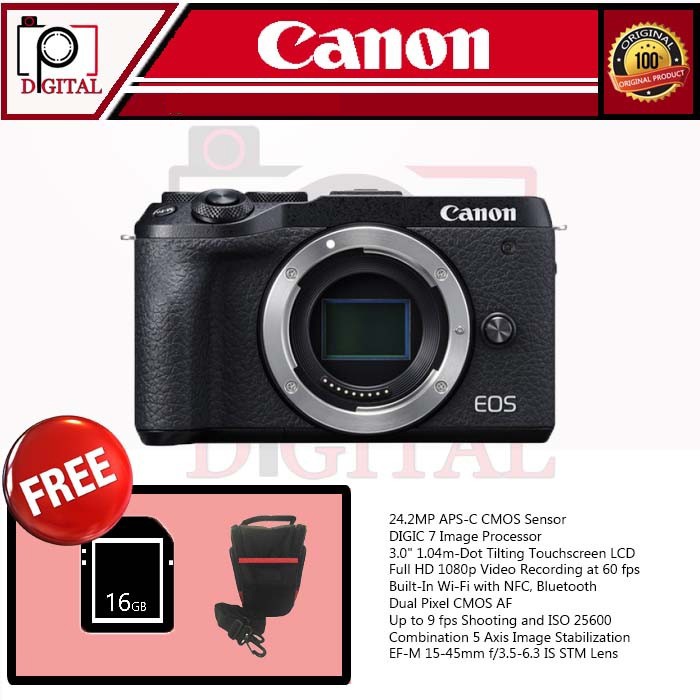 Canon Eos M6 Mark II Body Only