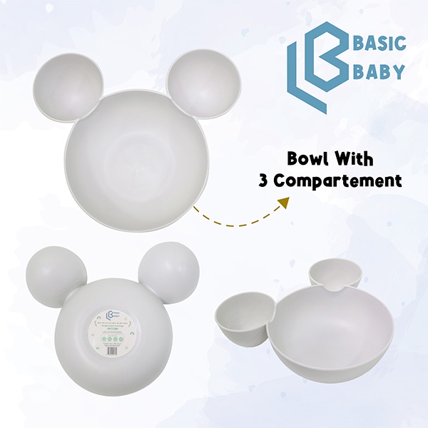 BASIC BABY MULTIFUNCTION DIVIDED BOWL