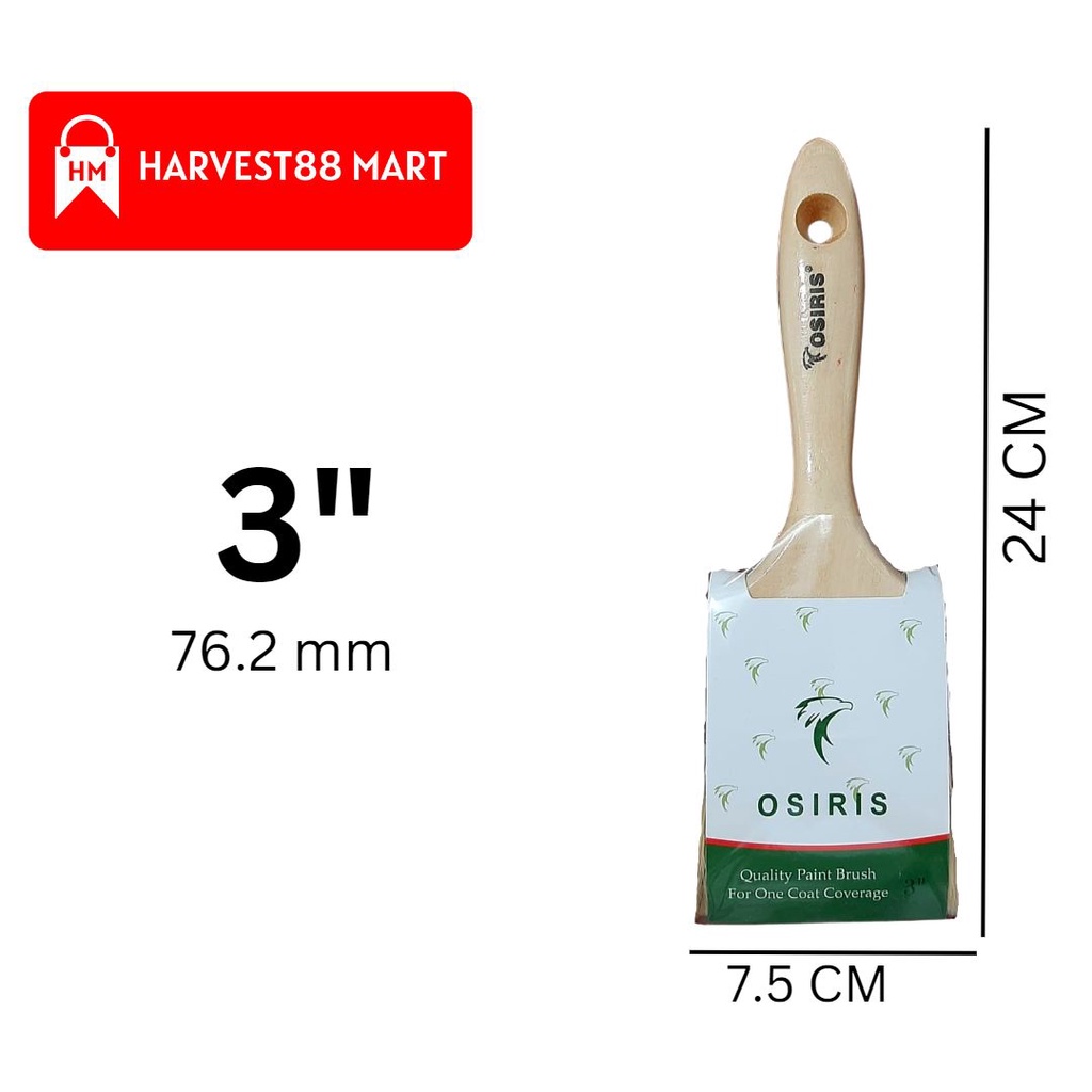 

HARVEST88 KUAS MEREK OSIRIS KUAS SYNTHETIC BRUSH CAT KAYU BESI TEMBOK UKURAN 3