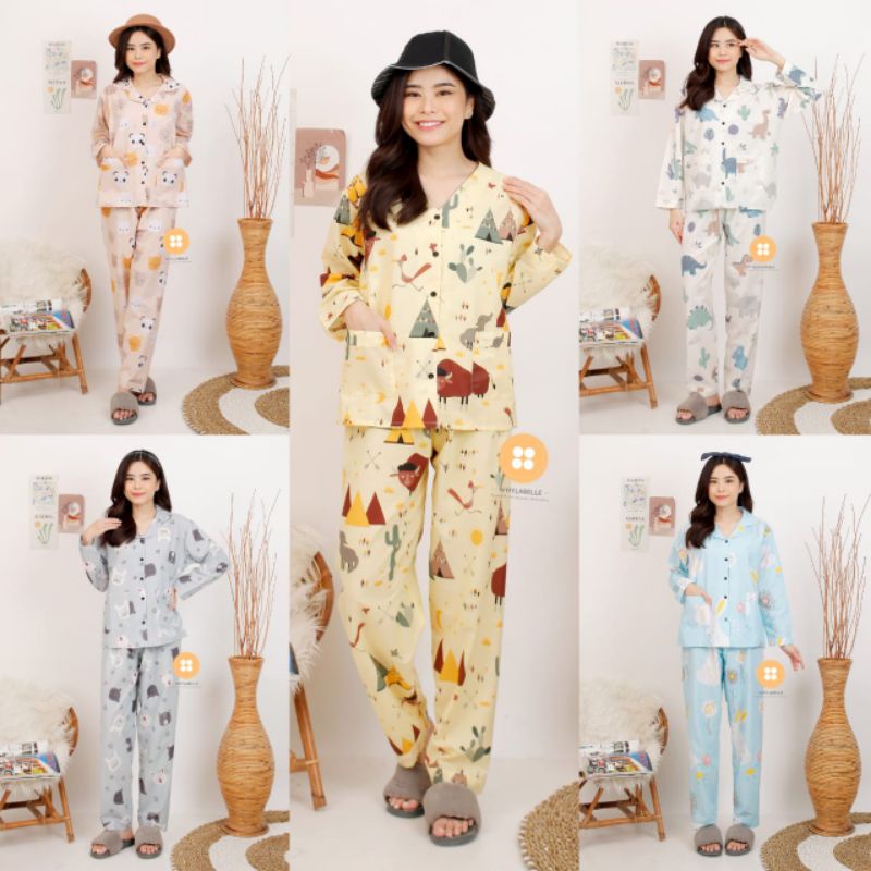 baju tidur piyama lengan panjang