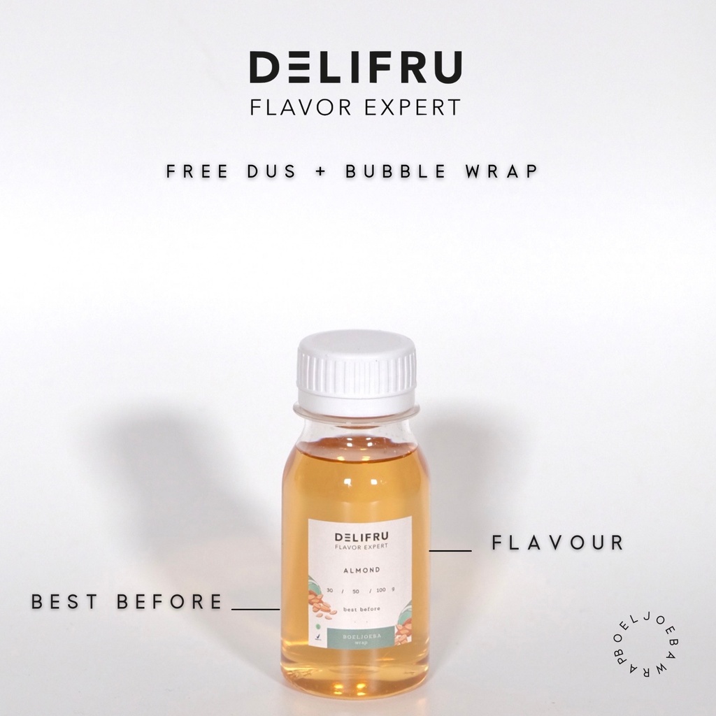 Delifru Almond Syrup Repack [30, 50, 100] g