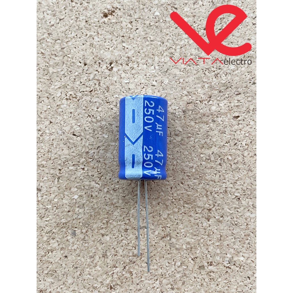 KAPASITOR ELCO 47UF 250V (1 BUAH) KAPASITOR CAPACITOR ELKO KAPASITOR 47 UF 250 V