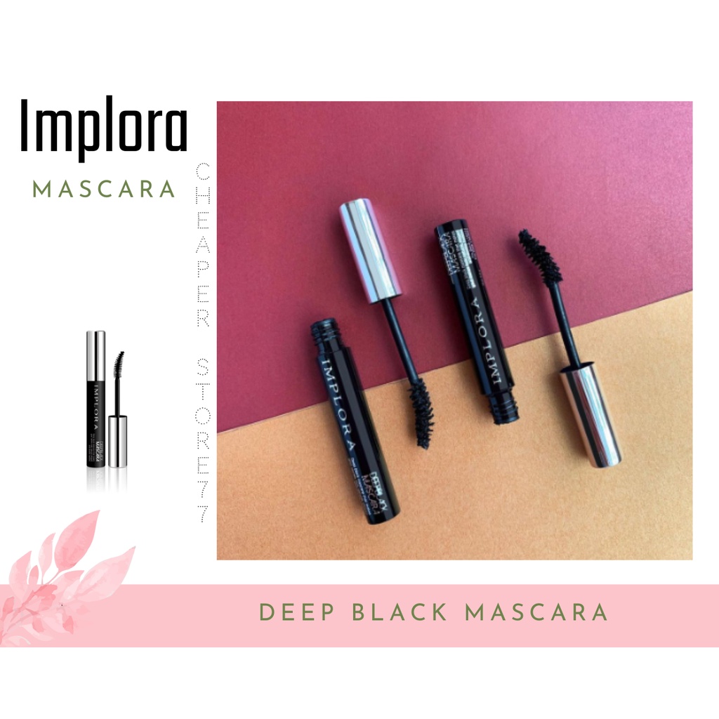 IMPLORA - EYE LINER PEN 1.7 GR &amp; MASKARA 3.8 GR