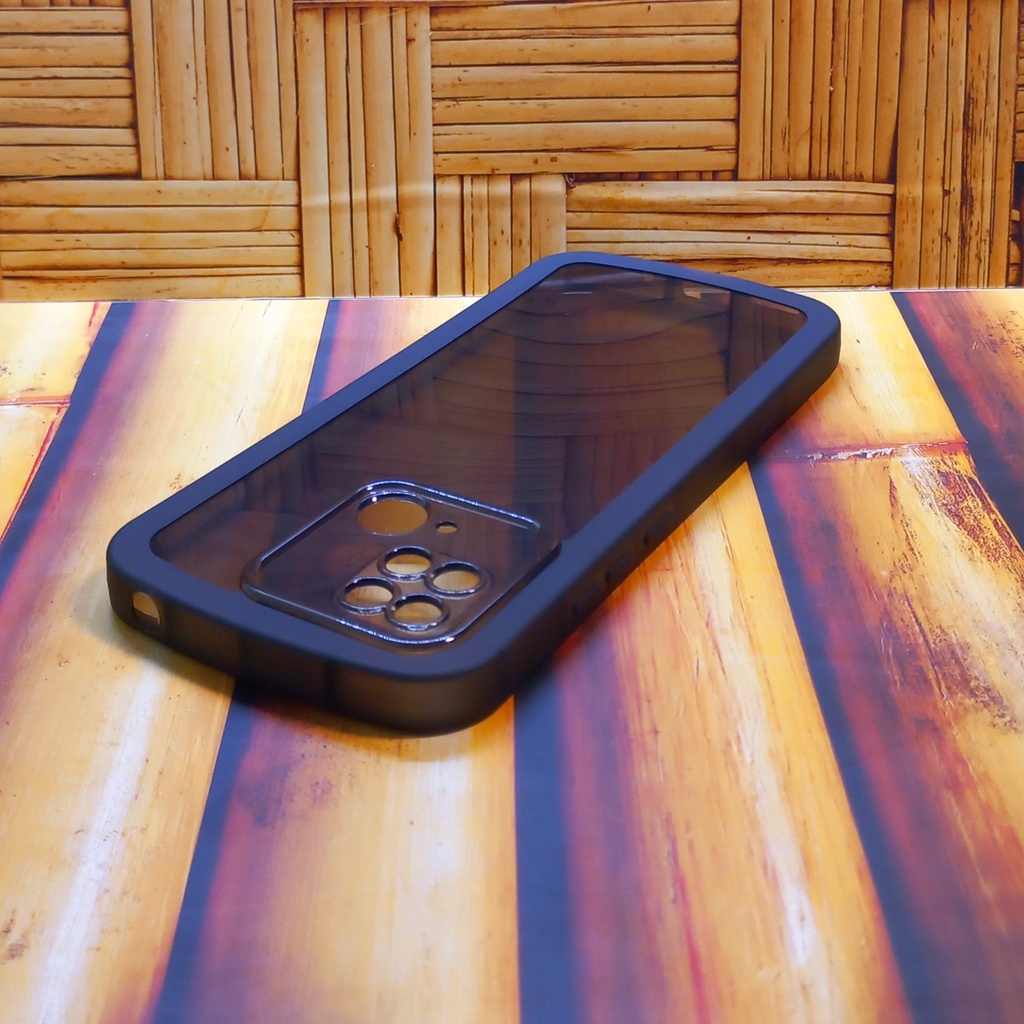 Case Xiaomi Redmi 10C Softcase Oval Black Transparan Xiaomi 10C