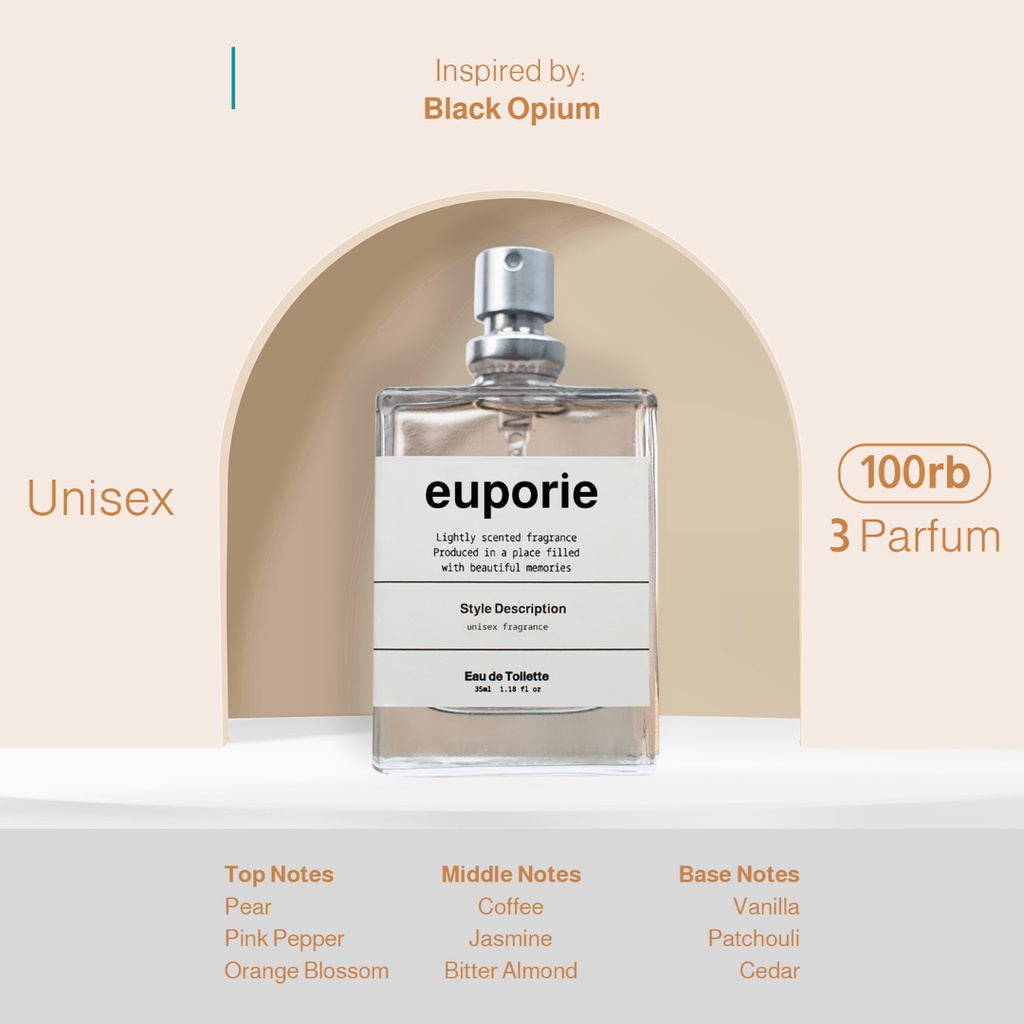 Bjorka EUPORIE Parfum Unisex Original Terlaris Cewek Cowok