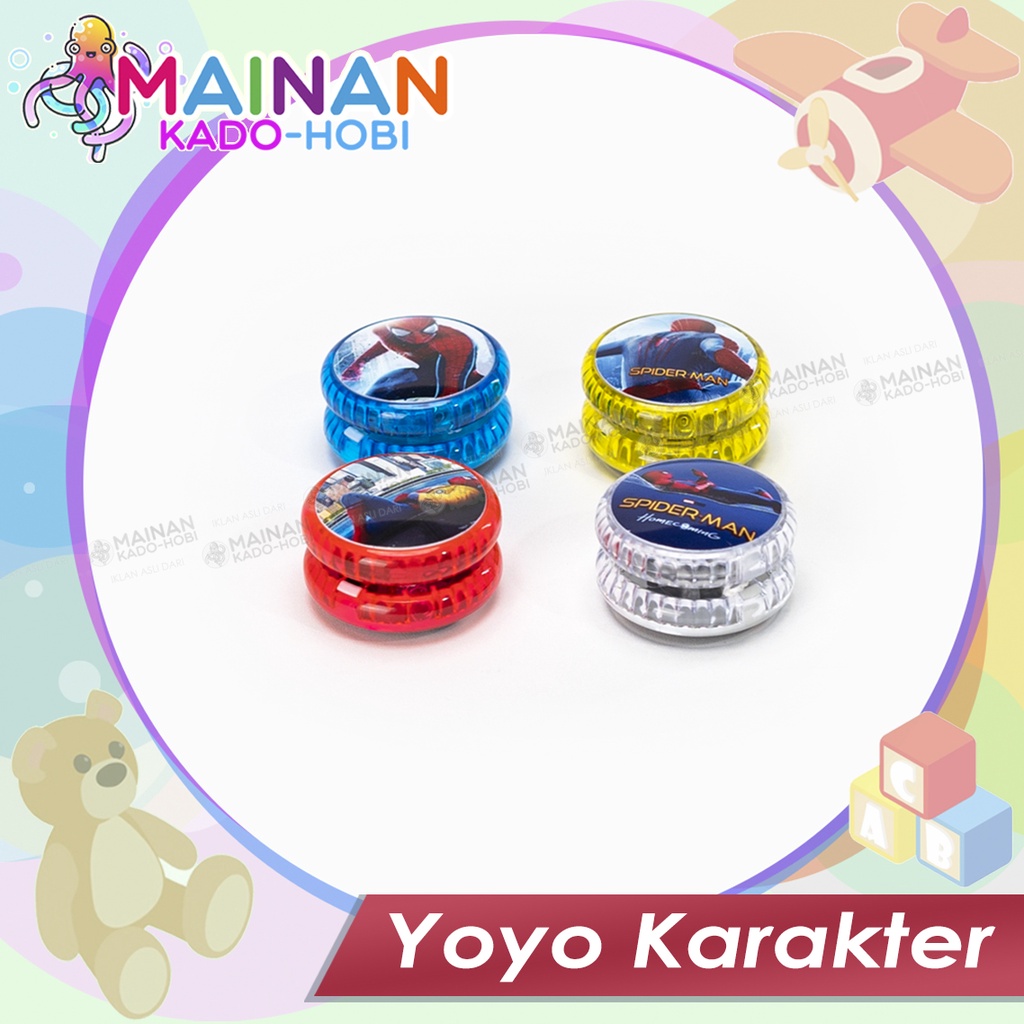 HOBI MAINAN SENSORIK MOTORIK ANAK FUN TOYS YOYO KARAKTER LUCU