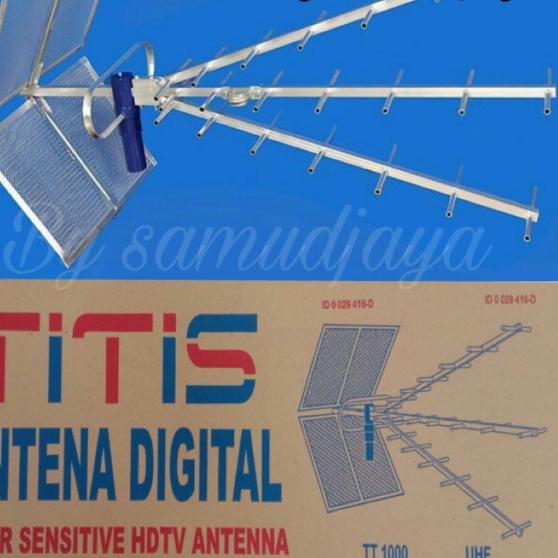 ★ Antena tv digital / antena tv  titis tt1000 / antena luar outdoor uhf, Hdtv tanpa kabel ◘