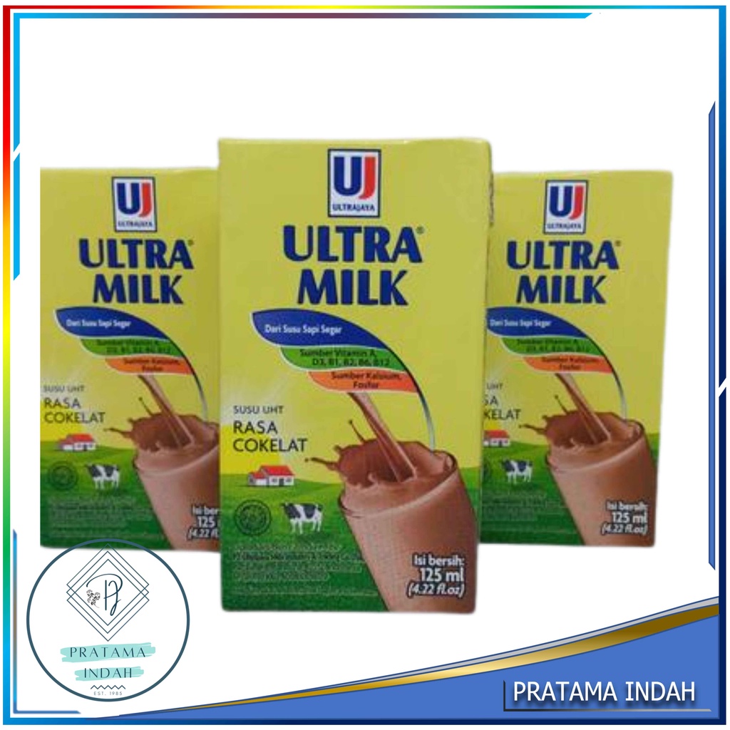

New // Susu Ultra Milk Uht Steril Kecil 125Ml-Hrga 1 Kardus (Grosir & Eceran) // 100% Original
