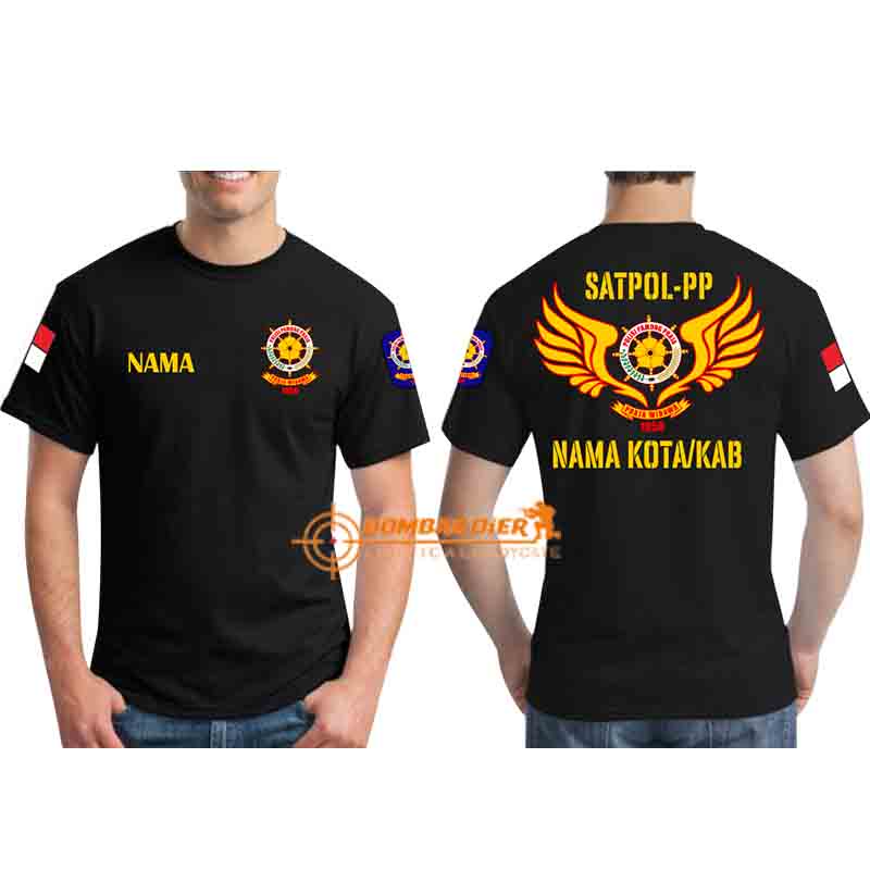 TERMUARAH Kaos Semi Formal Motif SATPOL-PP Polos Pamong Praja Bahan Cotton 30s Premium Tersedia Ukuran M-XXL