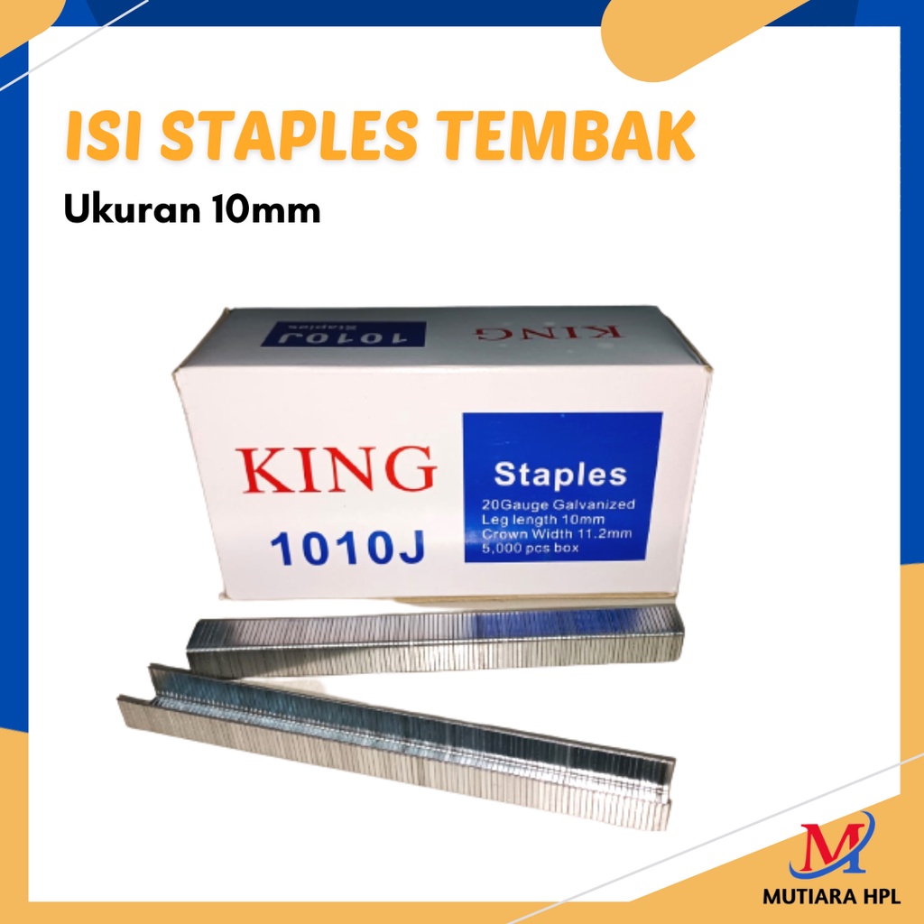 

Isi Staples Tembak KING 1010J / Paku Staples 10MM