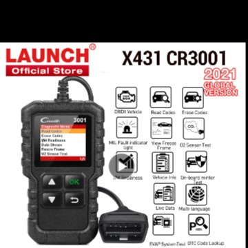 Scanner Launch X431 Cr3001 Cr 319 Obd2 Obd Obdii Scanner Engine Check Mobil