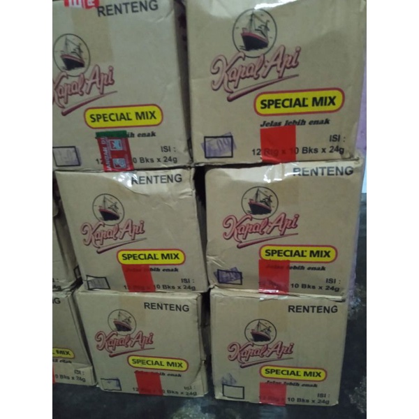 kopi kapal api mix 1 dus 12 renceng