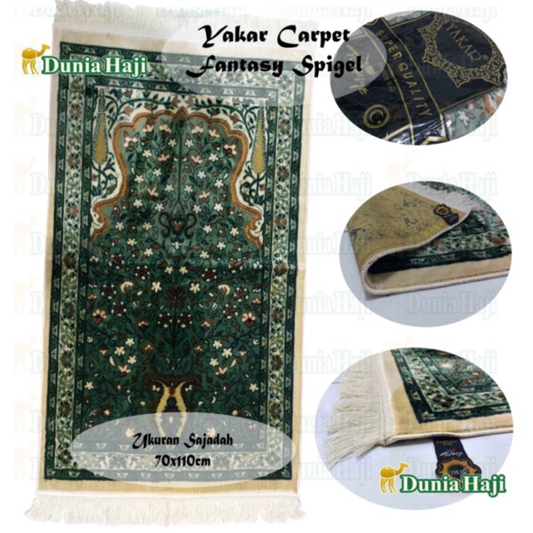 Promo Sajadah Bulu Tebal Besar Turki Yakar Karpet Oleh Oleh Haji dan Umroh - Merah Berkualitas