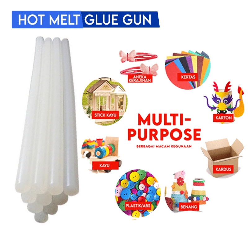 ANG REFILL LEM LILIN TEMBAK TRANSPARAN BENING / LEM BAKAR / LEM TEMBAK / GLUE GUN STICK