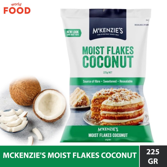 

MCKENZIE'S MOIST FLAKES COCONUT 225GR