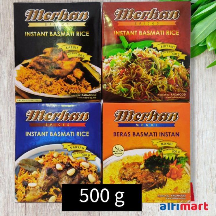 

♕ Merhan Basmati Instant 500gr / 500 gr / Nasi Mandi / Nasi Biryani / Nasi Kebuli Kabuli / Nasi Kabsah ♟