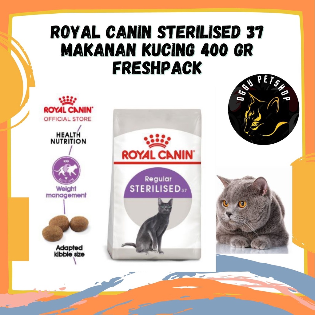 Royal Canin STERILISED 37 Makanan Kucing 400 gr Freshpack