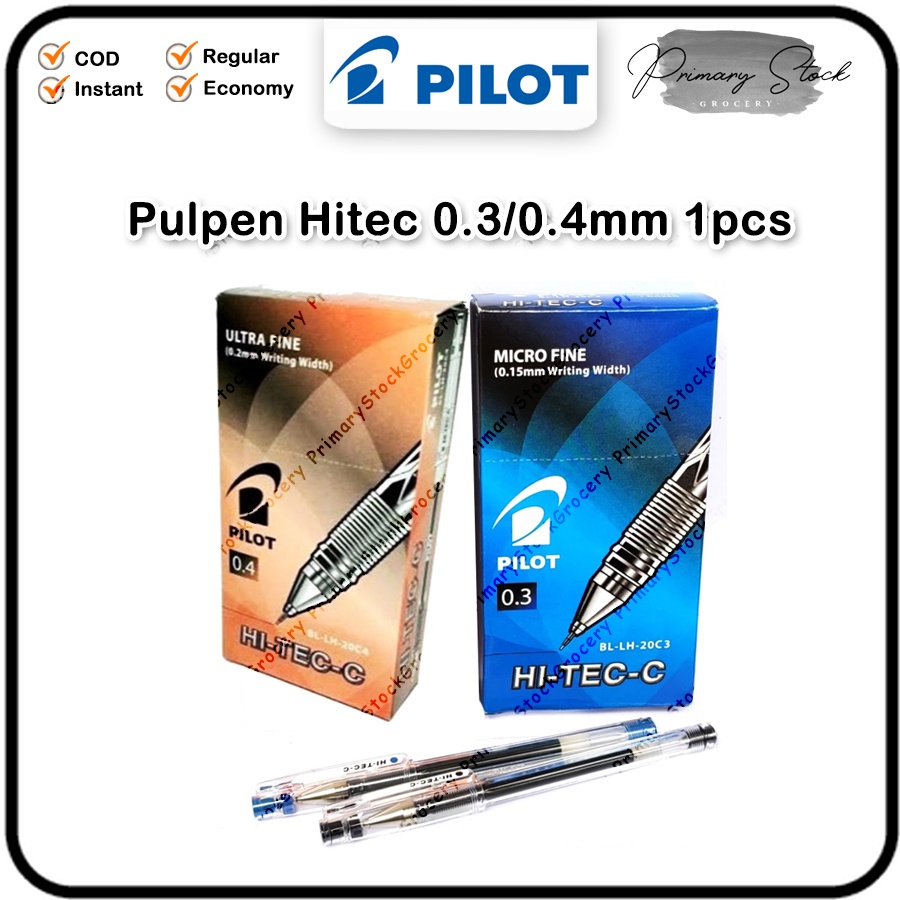 

Pulpen Pilot Hi Tech 0.3 mm Hitam Biru 0.4 Bulpen Hi-tech 0.3mm Bolpen Hi-Tec-C Micro Ultra Fine 0.4mm