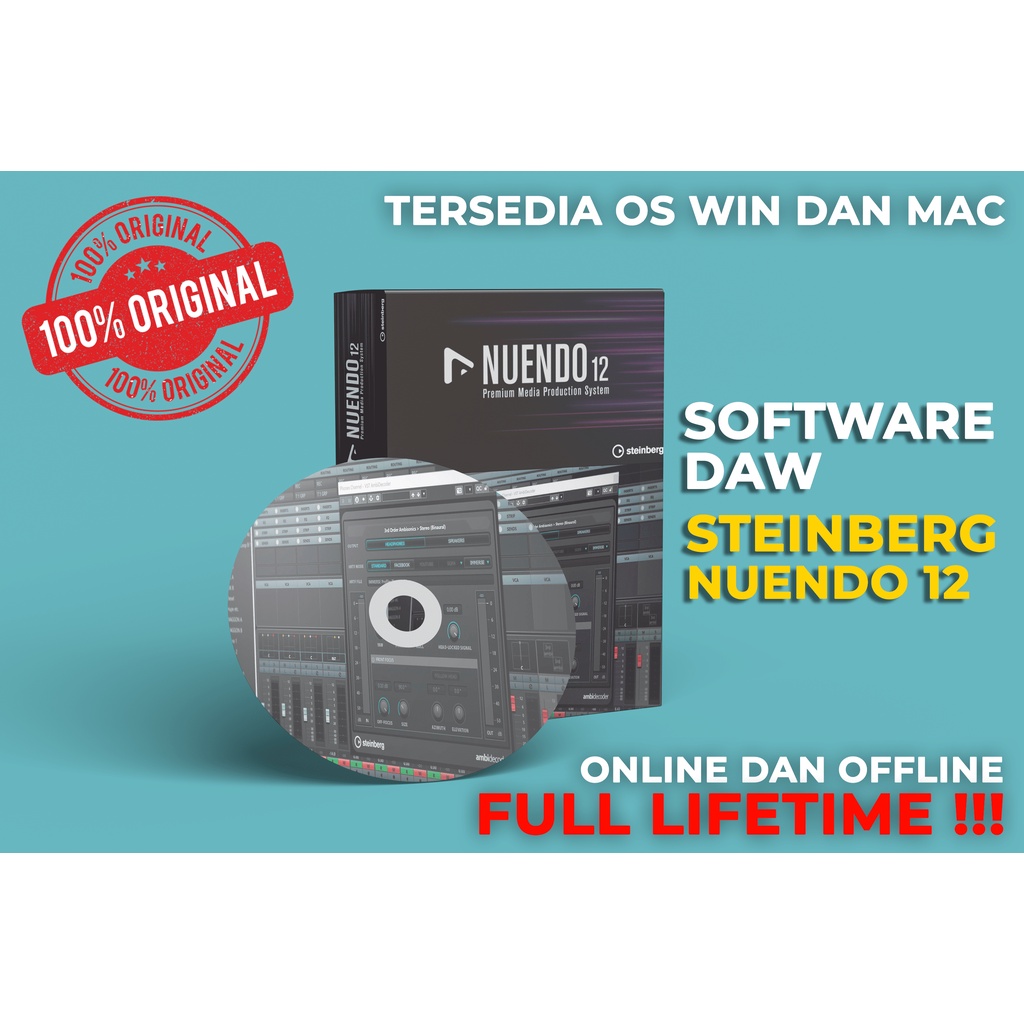 Software DAW Steinberg Nuendo 12 WIN / MAC Full Original Burning CD