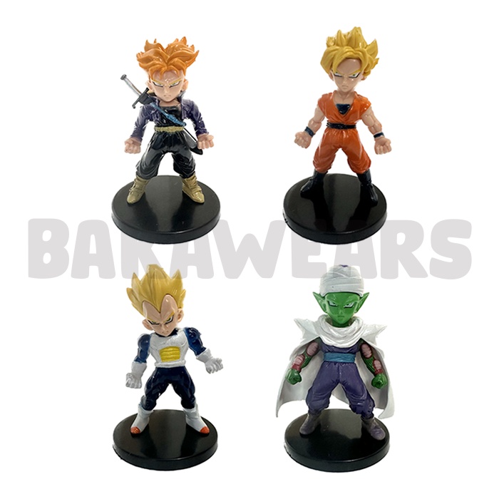 Figure Pajangan Anime Dragon Ball: Trunks, Goku, Vegeta, Picollo (bakawears)