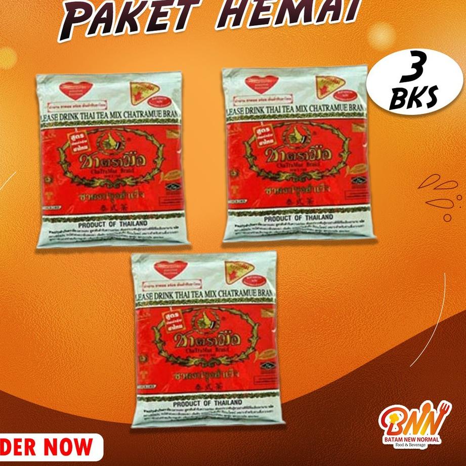 

♖ PAKET HEMAT 3BUNGKUS THAITEA ORIGINAL 400gr ➨