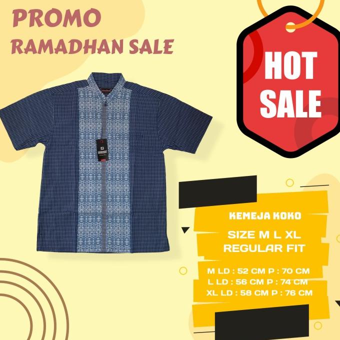 Baju Kemeja Koko Kemko Pria Dewasa Ukuran M L XL Regular Terbaru