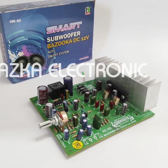 ▼ Kit Power Subwoofer Mobil Bazzoka 12V DC Ω