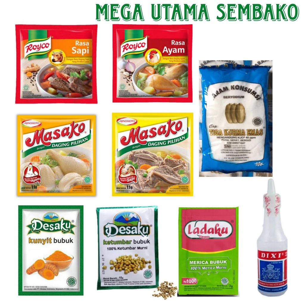 

Royco penyedap rasa ayam / sapi renceng (12 x 8 gr) dan all varian bumbu dapur