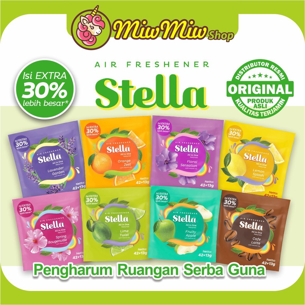 STELLA Air Freshener - All in One Naturals (Pengharum Ruangan Serba Guna)