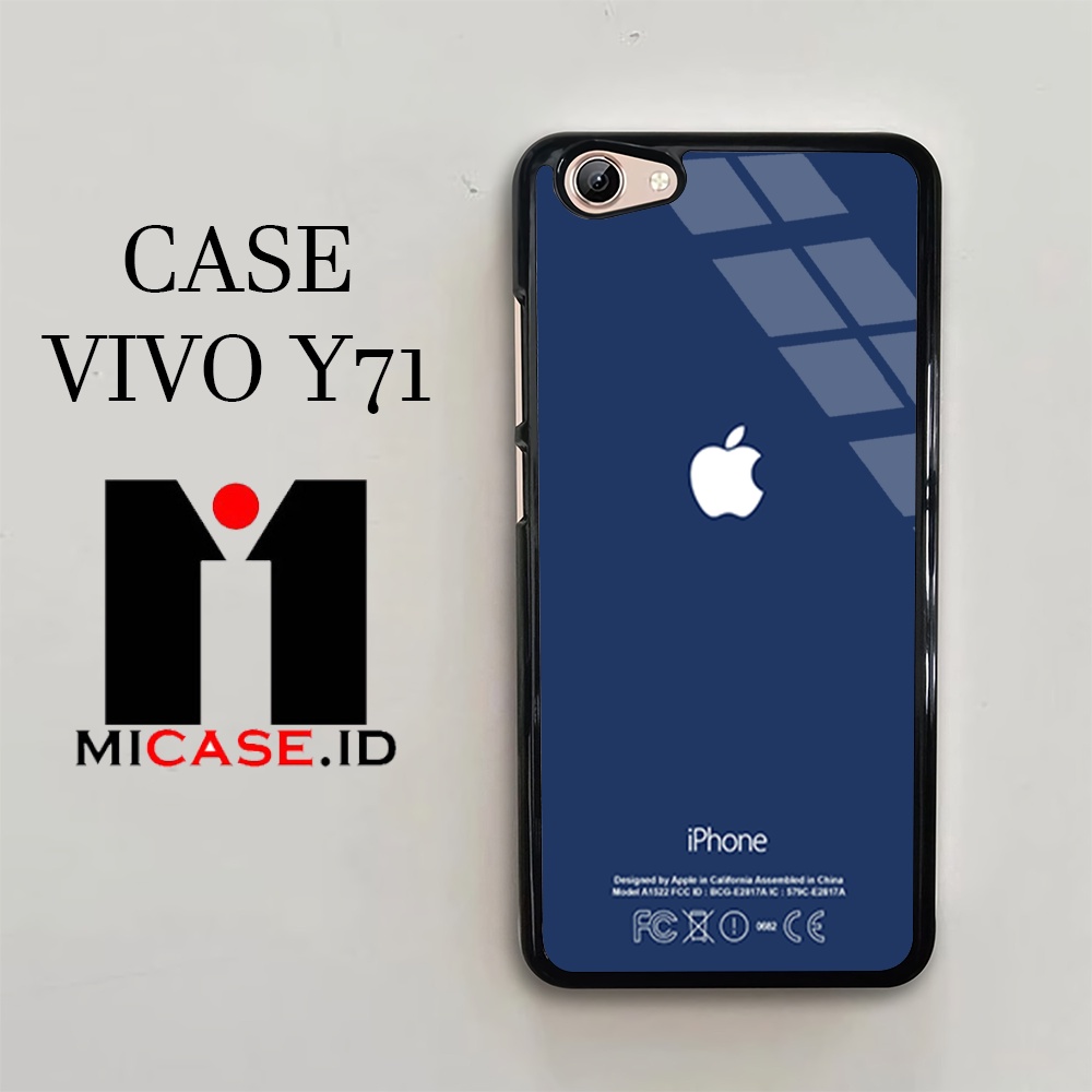 Case VIVO Y71 - Casing VIVO Y71 Fashion Case Terbaru 2023 MI.CASE [ LOGO IP ] Soft Case Glass VIVO Y