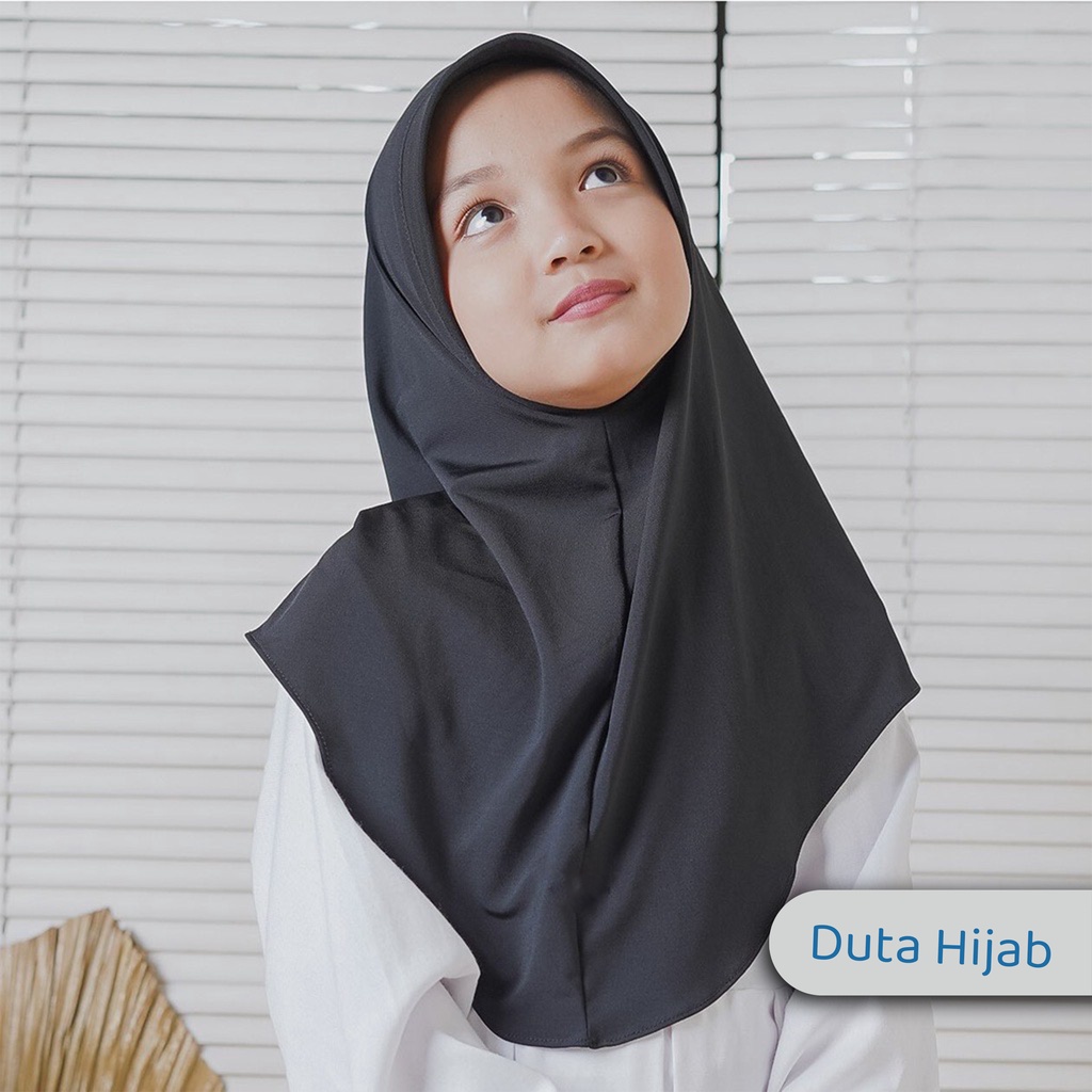 Jilbab Instan anak Jersey Umur 5 - 10 tahun | Bergo Hamidah Anak Jersey